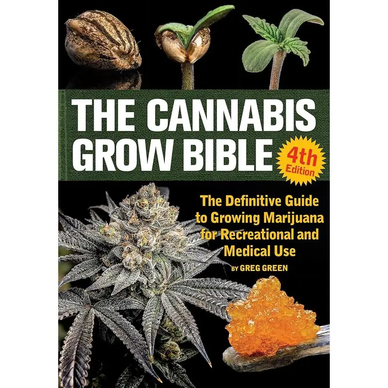 The Cannabis Grow Bible by Greg Green - 912-Page Softcover English Definitive Book, Hydroponic Growing System Guide, Marijuana Recreational Cultivation, Eco-Friendly Tips (500,000+ Copies Sold, Science & Technology, Agriculture Category), 912 Pages, Compr