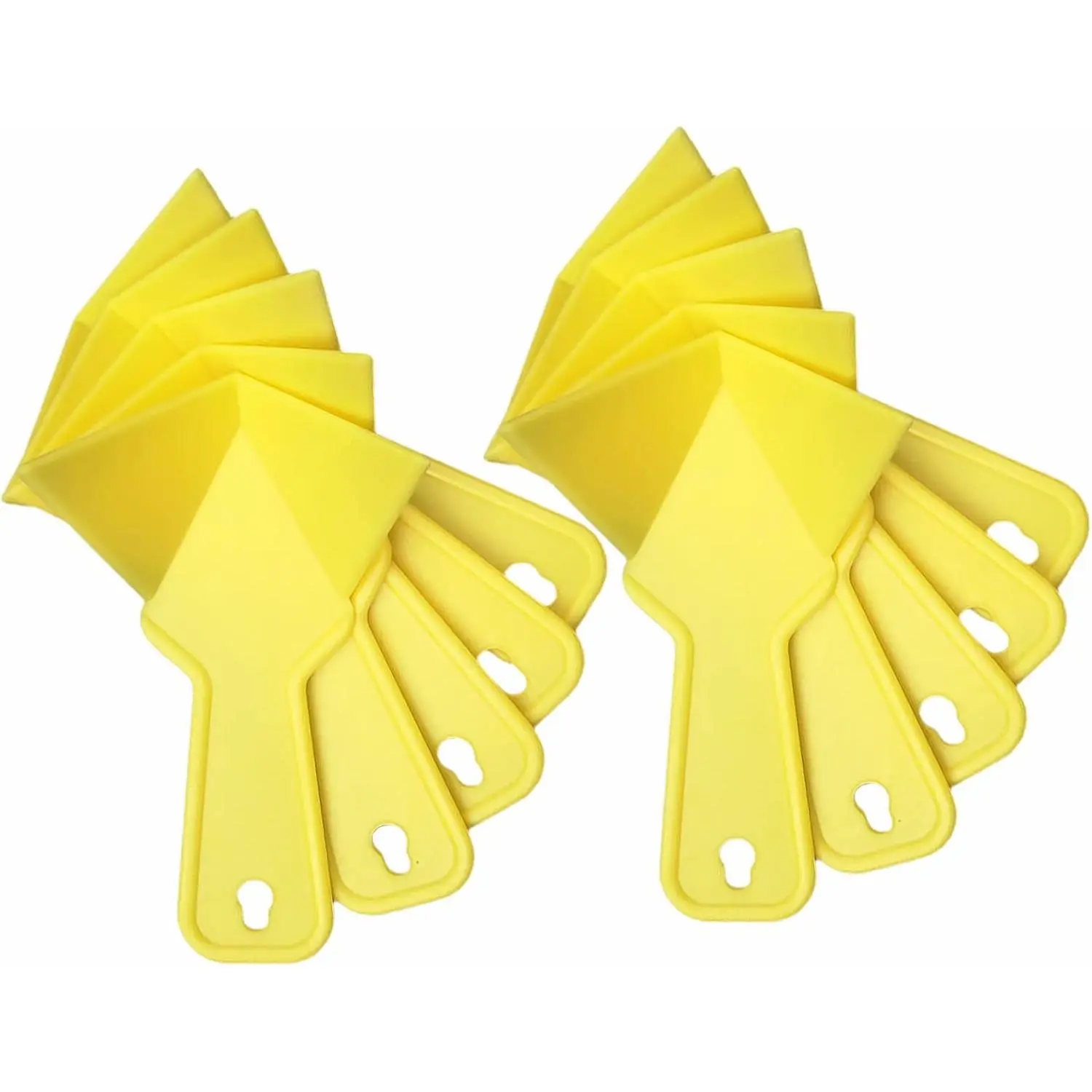 10 count Plastic Corner Trowel, Drywall Corner Finishing Tools, Cleaning Stucco Removal Builder Tool Finisher for Floor Wall Ceramic