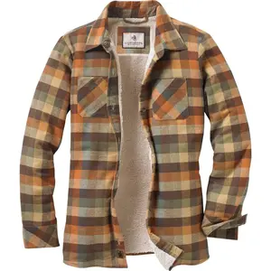 Legendary Whitetails Women's Open Country Sherpa Lined Shirt Jacket Plaid Long Sleeve