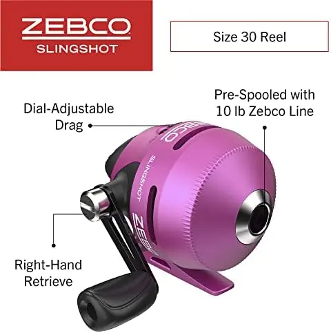 Zebco Slingshot Purple Spinning Combo, 202/562ML Rod & Reel - TikTok Shop Zebco Slingshot Purple Spinning Combo, 202/562ML Rod & Reel - TikTok Shop