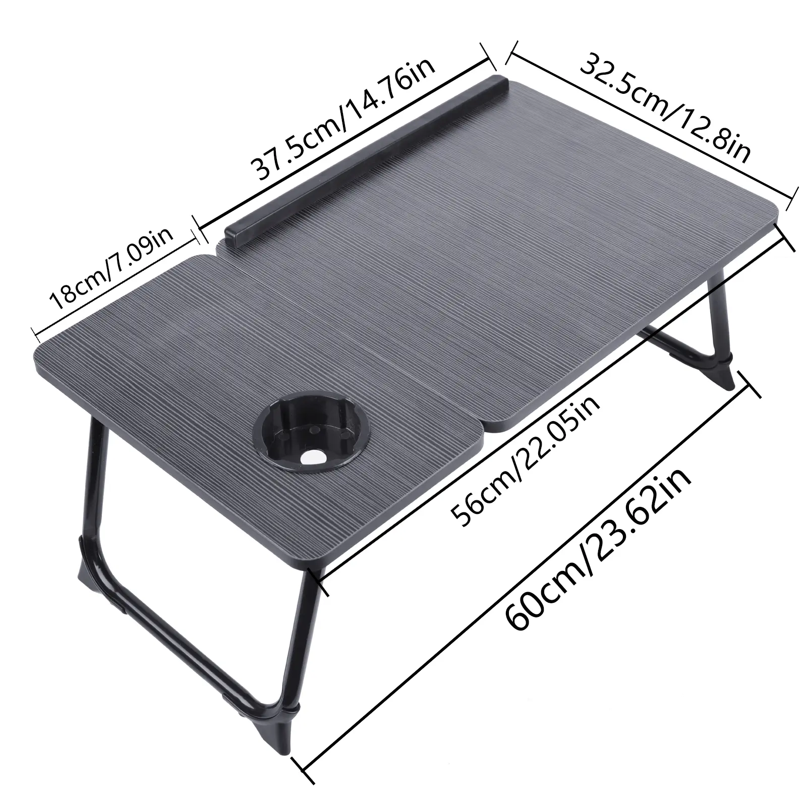Laptop Desk for Bed Couch,Lap Desk for Laptop,Portable Laptop Stand for Desk,Small Adjustable Laptop Desk,Foldable Bed Table for Laptops and Writing, Bed Tray Table with Cup Holder
