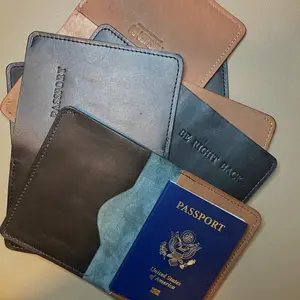 'Atelier 56' Leather Passport Holder