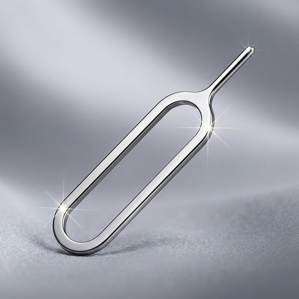 Premium Keychain SIM Card Ejector Tool & Case Holder - Universal Styling Mini Pin Accessory Compatible with iPhone, Samsung, Pixel, & Android Devices.