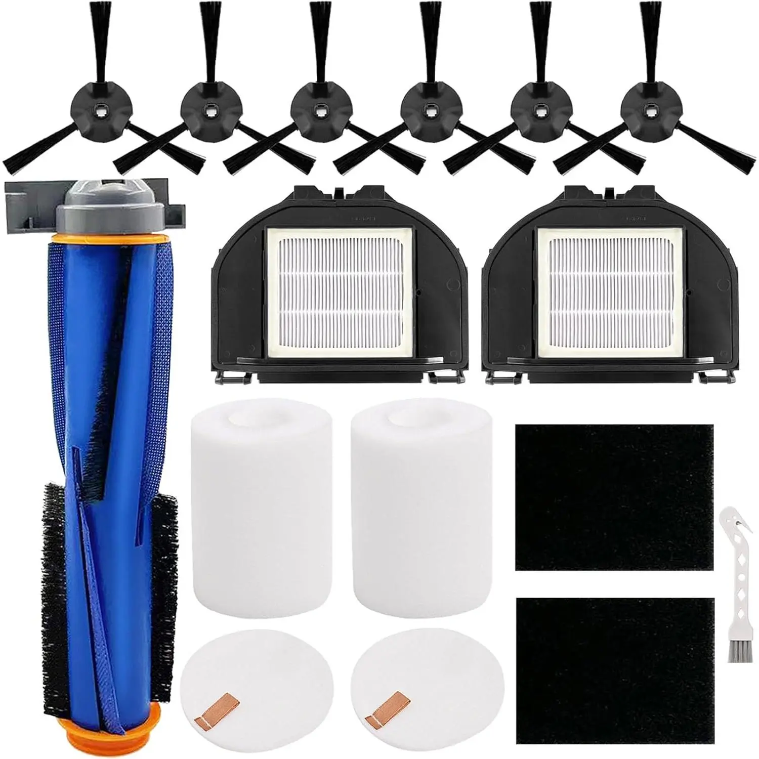 RV2310AE Replacement Parts for Shark AV2310AE RV2310AE RV2320S UR2350AE RV2300S Matrix Robot Vacuum Cleaner 1 Main Brush Roller 2 Sets  Filters 2 Filters 6 Side Brushes (Not For RV2300)
