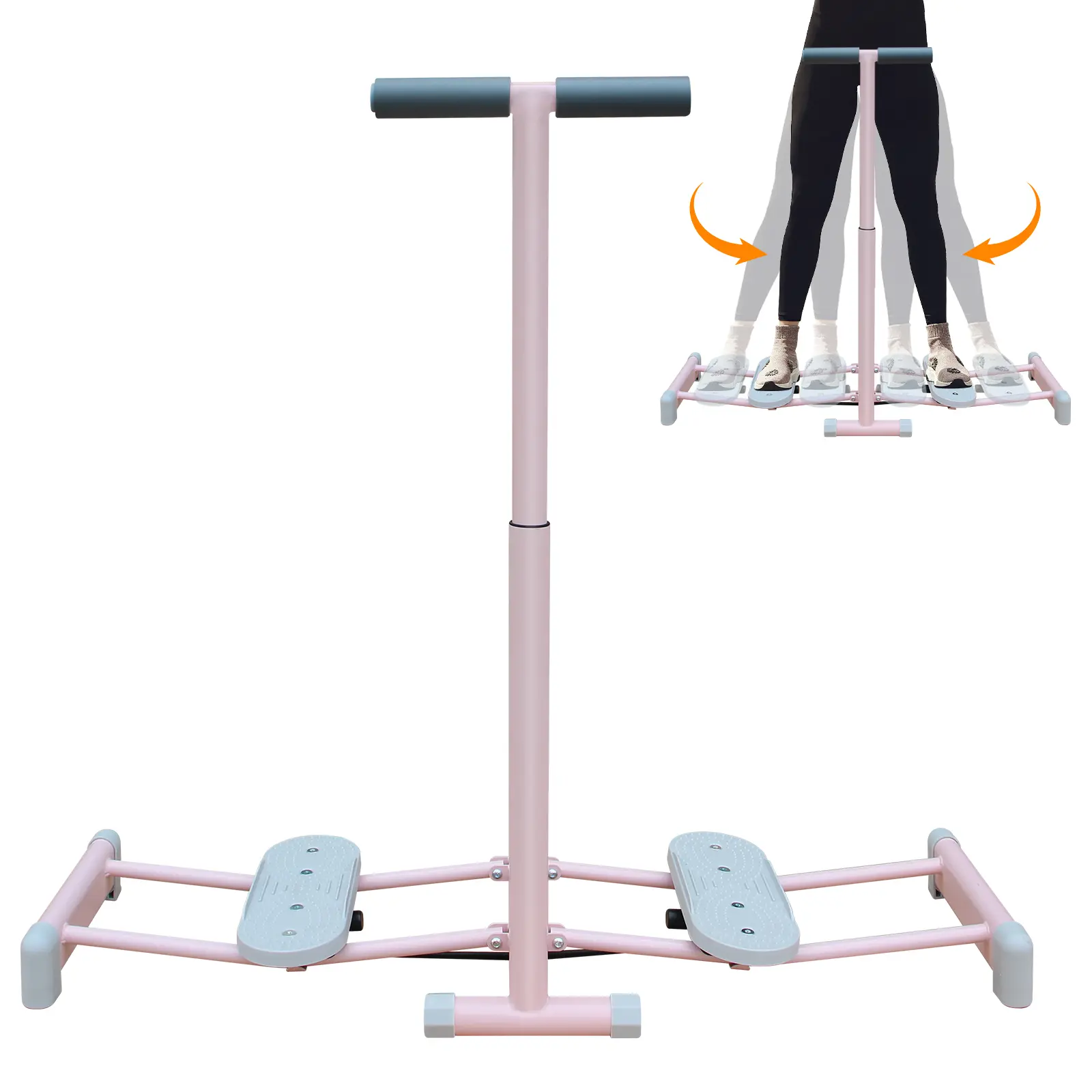 Foldable Ski Trainer for Home – Simulated Ski Exercise Machine with Adjustable Pedals, Supports Core & Lower Body Training