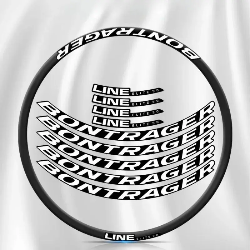 2D Flat Sticker 9-Piece Set, Bonttrager Bike Sticker, Fender Decal for Mountain and Road Bikes, Durable Vinyl, 27.5 Inch Wheel, Sticker Decals