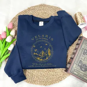 Velaris Embroidered Sweatshirt, Velaris City Of Starlight Hoodie, The Night Court Shirt, Merch Shirt, City of Starlight Embroidered Sweater