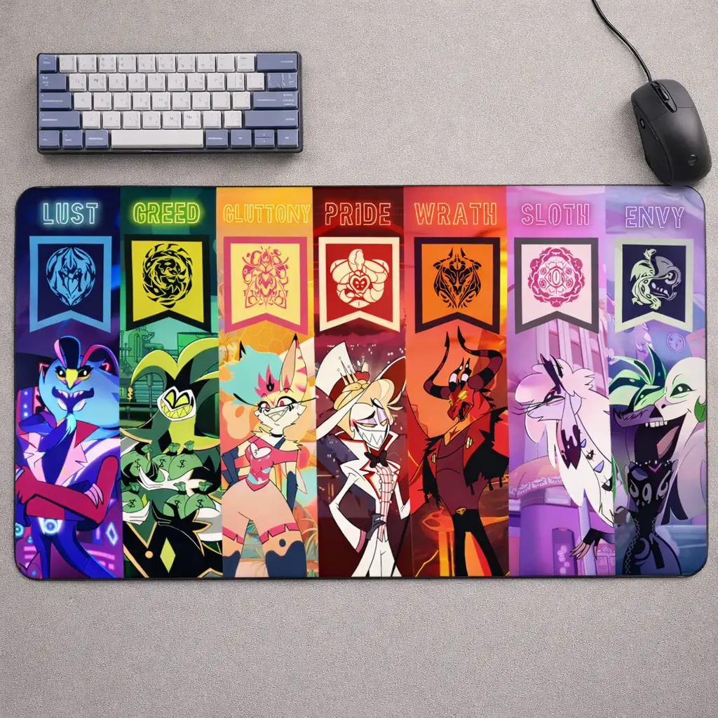 【未使用】Hazbin Hotel プレイマット Hazbin Hotel Angel Dust Official Limited Edition Play Mat *Out of