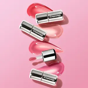 Glamstory Poptide Tinted Lip Balm with Peptides - Hydrating Nourishing Formula, Fruity Minty Cooling Scent, Peach-Sugar-Watermelon Shades, Shimmer Finish, Coffee Option, Brush-Included Lipgloss for Normal Skin, Ideal Gifts for Women