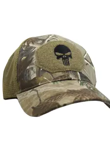Skull Mesh Baseball Cap Men Tactical Operator Caps Fitted Outdoor Breath Hats