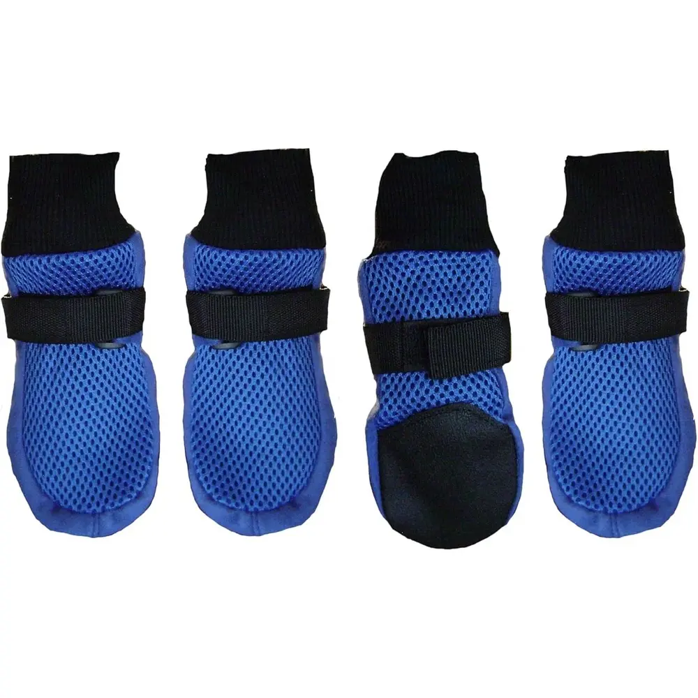 Meshies Breathable Dog Boots for Hot Pavement | Summer, Pets, Non-Slip Sole, Easy to Put On, Set of 4