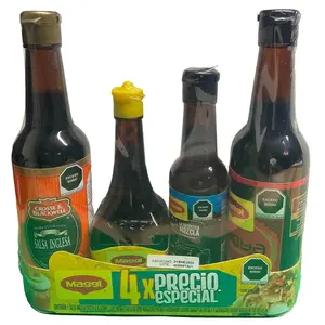 Salsa Maggi sabores favoritos! Pack of 4! Salsa Inglesa, Salsa Soya, Sazonador Liquidó, Sazonador Mix-Che
