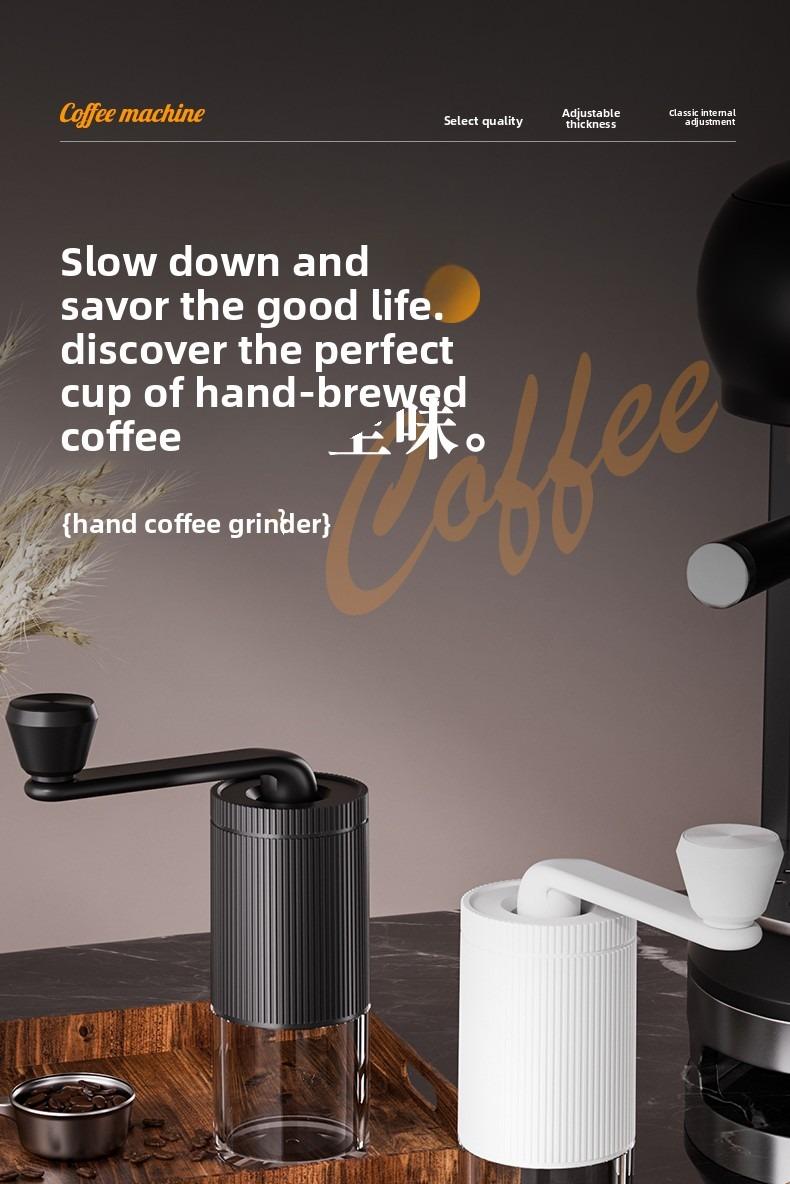 Mini Manual Coffee Grinder with Multiple Adjustable Settings, Portable Hand Coffee Bean Mill with 30g Capacity, Conical Burr Coffee Grinder with Crank for Travel, Camping, Office, Espresso, Pour Over Tea