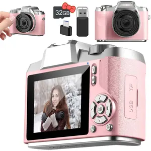 Digital Camera 8X Digital Zoom Cameras For Vlogging 2.4''IPS screen Rechargeable Camera Photography Professional Camera For Teenagers, And Beginners With Card Reader, OTG, Support For Taking Photos,Recording Videos, And Webcam,Student Camera For Christmas