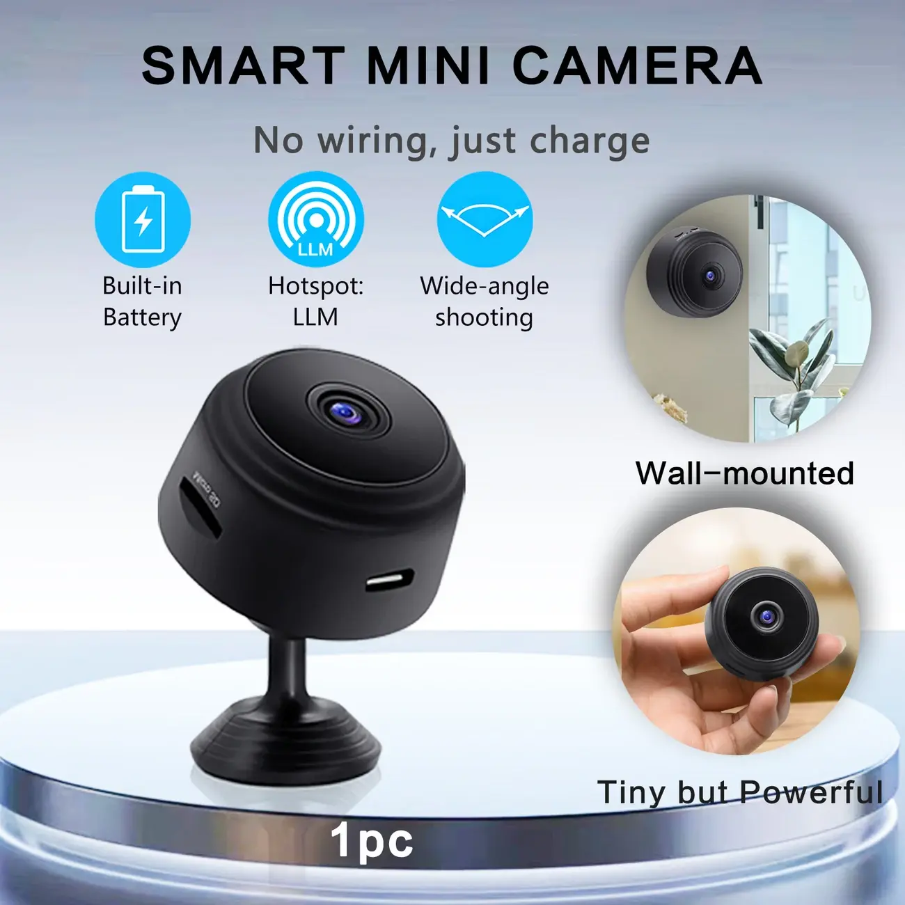 High-Definition Surveillance Camera Remote Mobile Viewing, Easy Installation, Suitable for Home