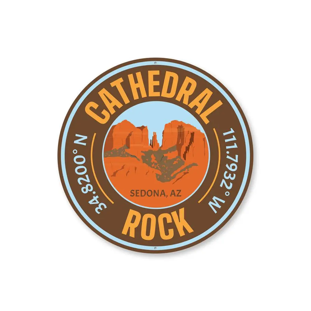 Cathedral Rock Coordinates Sign