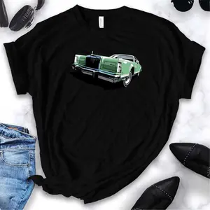 1970S Lincoln Continental In Green T-Shirt