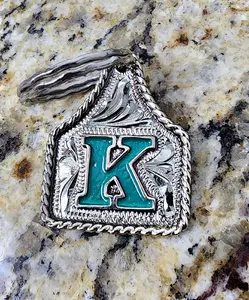 Custom Cow Tag Keychain Handmade (Ships in 4 to 6 weeks)