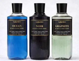 OCEAN + NOIR + GRAPHITE Bath & Body Works Men’s Body Wash 3-Pack – 10 oz Each