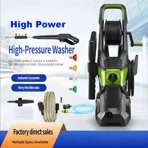 High voltage high-power car washing machine, vertical tube winding household portable cleaning machine, fully automatic water gun car washing pump