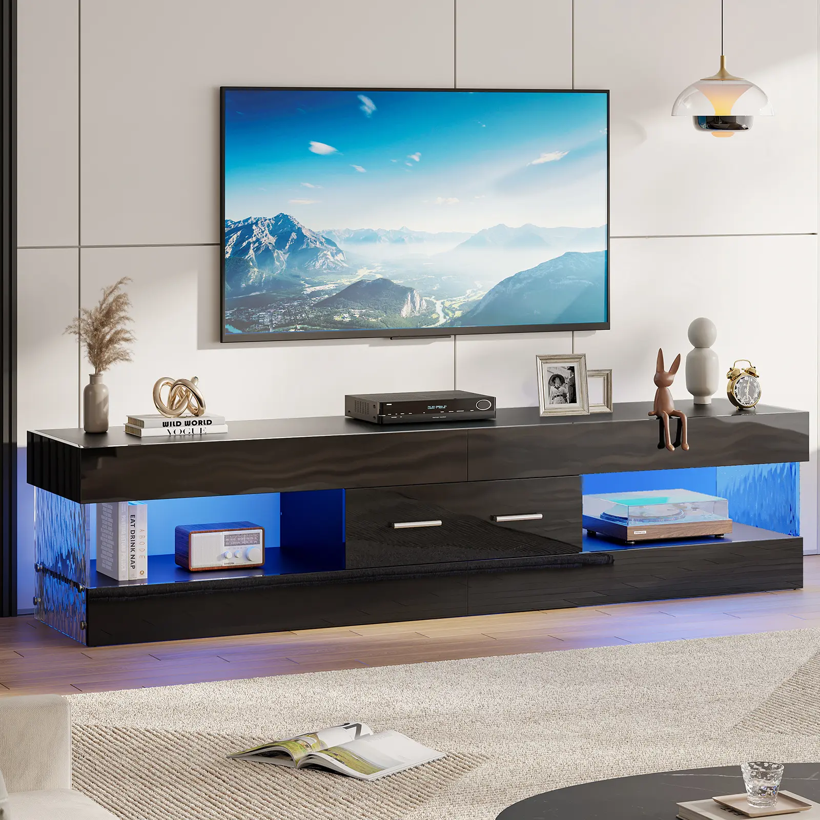 67 inch-Glossy Black