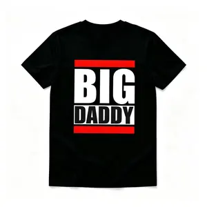 "BIG DADDY" Bold Block Letter Graphic T-Shirt, Father’s Day Statement Tee   (No Box Included)
