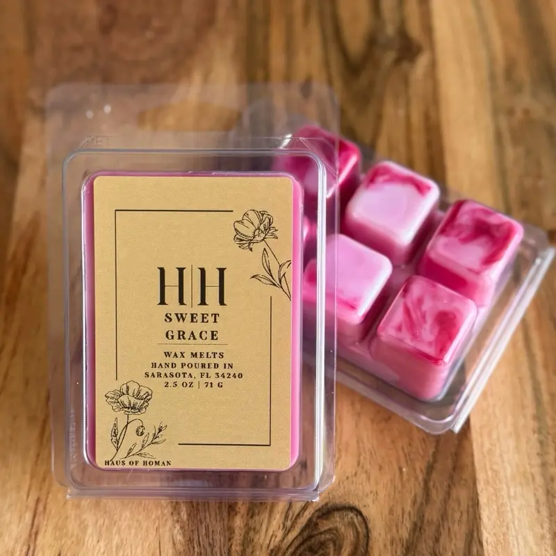 H|H Sweet Grace 2.5oz 71g Scented Wax Cubes for Home Fragrance Hand Poured in Sarasota,FL