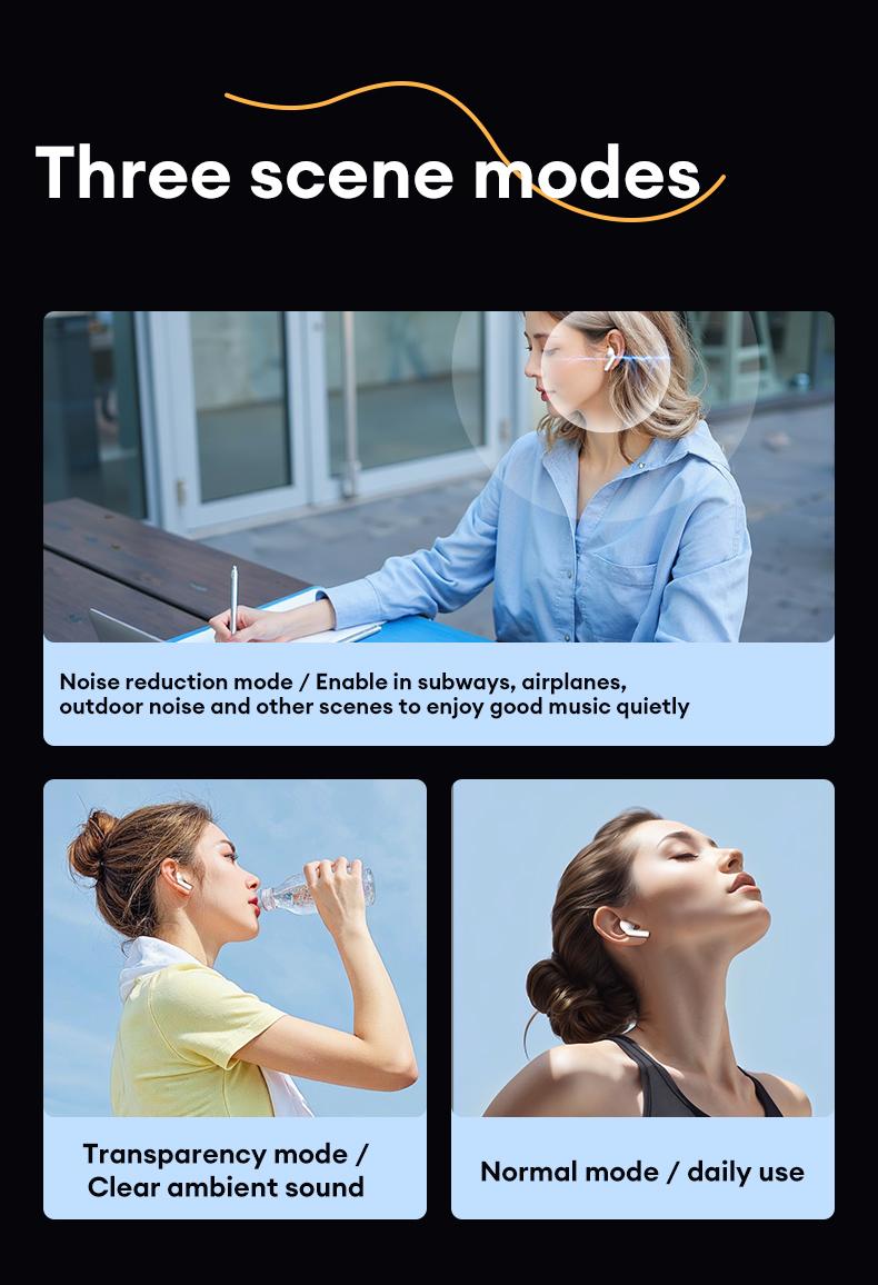 PAXA friend Intelligent Earphones,TWS Bluetooth Remote Control Earbuds for Short Video Watching and Camera Remote Control HIFI Stereo Sound Headphones Compatible with Various Systems