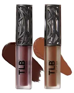 The Lip Bar - Nonstop Matte Lipstick Mini 2-Pack, Naturalista (Soft Brown) + Low Key - High Pigment - One Swipe - Long Lasting - Jojoba Oil & Vitamin E - Vegan - .24 fl oz each
