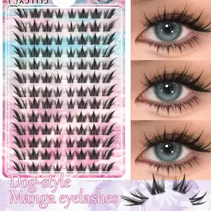 13-Row Comic Style False Eyelashes Set, DIY Lash Extension, Eyelashes Extensions, Natural Eye Enlargement, Perfect for Daily Use, Parties, Music Festivals