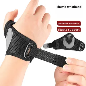 Adjustable Thumb Support Bracelet, Compression Finger Sleeve with Hook Loop, Lightweight Breathable Daily Use, Stabilizes Thumb and Fingers
