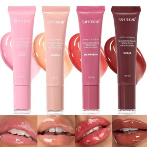 Hydrating Liquid Lip Gloss Essence, Nude Color Shimmer Finish, Reduces Wrinkles, Essential Makeup for Autumn Winter, Moisturizes Lips