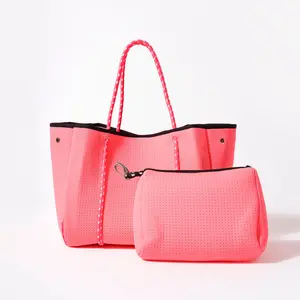 NEON PINK BASIC SET - EVERYDAY TOTE AND POUCH