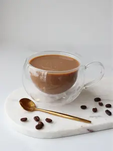 Marcel Ardani 6 oz Round Double Wall Glass Cup – Insulated, Durable & Stylish