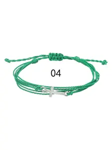 New European and American style wax cord woven bracelet, waterproof wax cord, unisex friendship bracelet, couple's beach surfing accessory