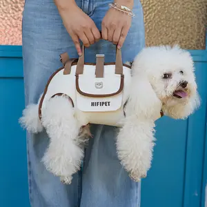 HIFIPET Pet Bag Dog Tote Bag Portable Cat Crossbody Bag for Small and Medium Sized Dogs Hand Held Towing Pet Supplies