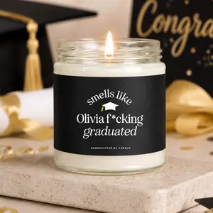 Custom Graduation Gift, Personalized Graduation Gift, Graduation Candle, Grad Gift, Nursing Grad Gift, High School Grad Gift, Graduation Party Decor