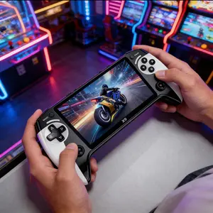 10 Retro Emulators, 5.5 Inch HD Screen X9 Classic Game Console, Handheld Gaming Device, Supports External Monitor, New Flagship Chip, Portable Handheld Console