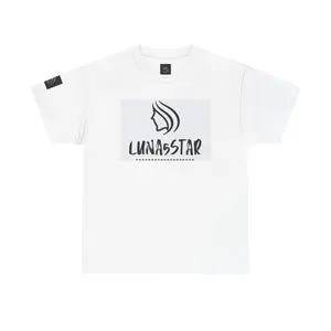 Unisex Heavy Cotton Tee with Lunassstar Design, Stylish Graphic Shirt, Perfect for Everyday Wear, Gift for Friends, Casual Fashion Tee