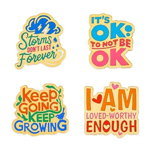 Bad Bananas Mental Health Gifts - Lapel Pin - Set of 4