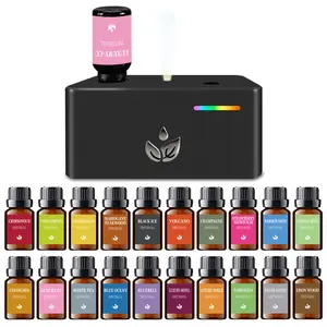 Upgraded Scented Aromatherapy Diffuser with Luxury Natural Essential Oil, Noiseless Cool Mist Air Freshener Diffuser for Relaxing Sleep, Home Fragrance, Car, Hotel, New Gift