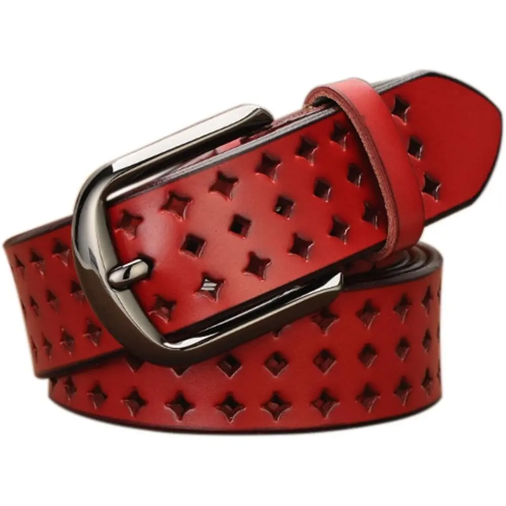 Leather Belts for Women, Soft Leather Women\'s Belts with Pin Buckle Fashion Womens Leather Belt, Soft Leather Waist Belt with  main image 3