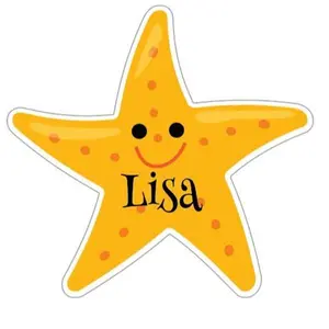 Starfish Magnet - 5" | Decorative Custom Name Magnet for Cruise Cabin Door, Fridge, Refrigerator, Locker & Everyday Home Decor – Perfect Keepsake Vacation Gift for Family & Friends