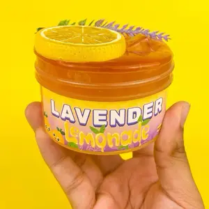 Lavender lemonade slime - 7oz gel clear - lavender scented - ycslimez