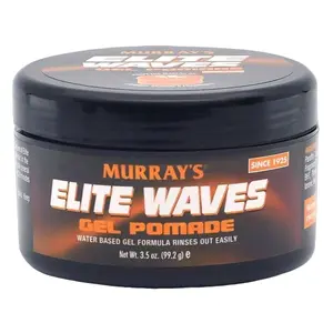 MURRAY'S Elite Waves Gel Pomade 3.5 oz Water-Based Formula for Smooth Haircare Strong Hold No Greasy Residue Daily