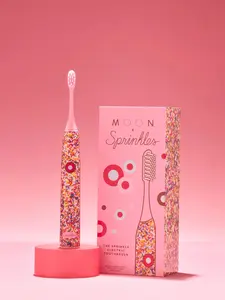 MOON x Sprinkles Electric Toothbrush - Have your cake and brush with it too with the limited-edition MOON x Sprinkles Electric Toothbrush. 5 Smart modes for a customized brushing routine: Clean, White, Polish, Massage, Sensitive.