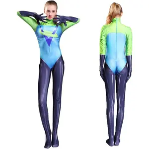 2018 Girls Women Voyd Cosplay Costumes The Incredibles Movies Zentai Spandex Bodysuits Jumpsuits Voyd Female Halloween Costumes