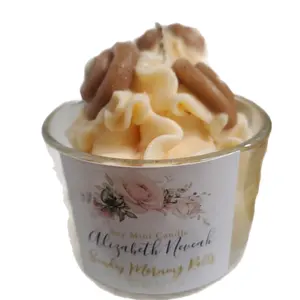 Scented Single Wick Soy Candles, Mini Dessert Tumbler Candles -Food Dessert  Yummy CUTE Perfect Gift for anyone. Natural Soy Wax. Try  these amazing scents. Strawberry Shortcake, Coffee, Tropical Rum. & Bomshell. funny Essential