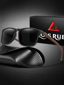 Men's Polarized Sunglasses, Lightweight Square Design, Modern Trendy Sunglasses, Comfortable Fit, Stylish Eyewear for Men, Perfect for Outdoor Activities, Polarized Fishing Sunglasses