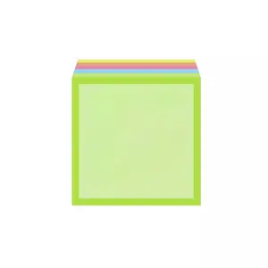 Sticky Notes Cube 1.88" x 1.88" Multicolor 400 Sheets, Small Sticky Pads, Office Supplies, Uncoated Paper